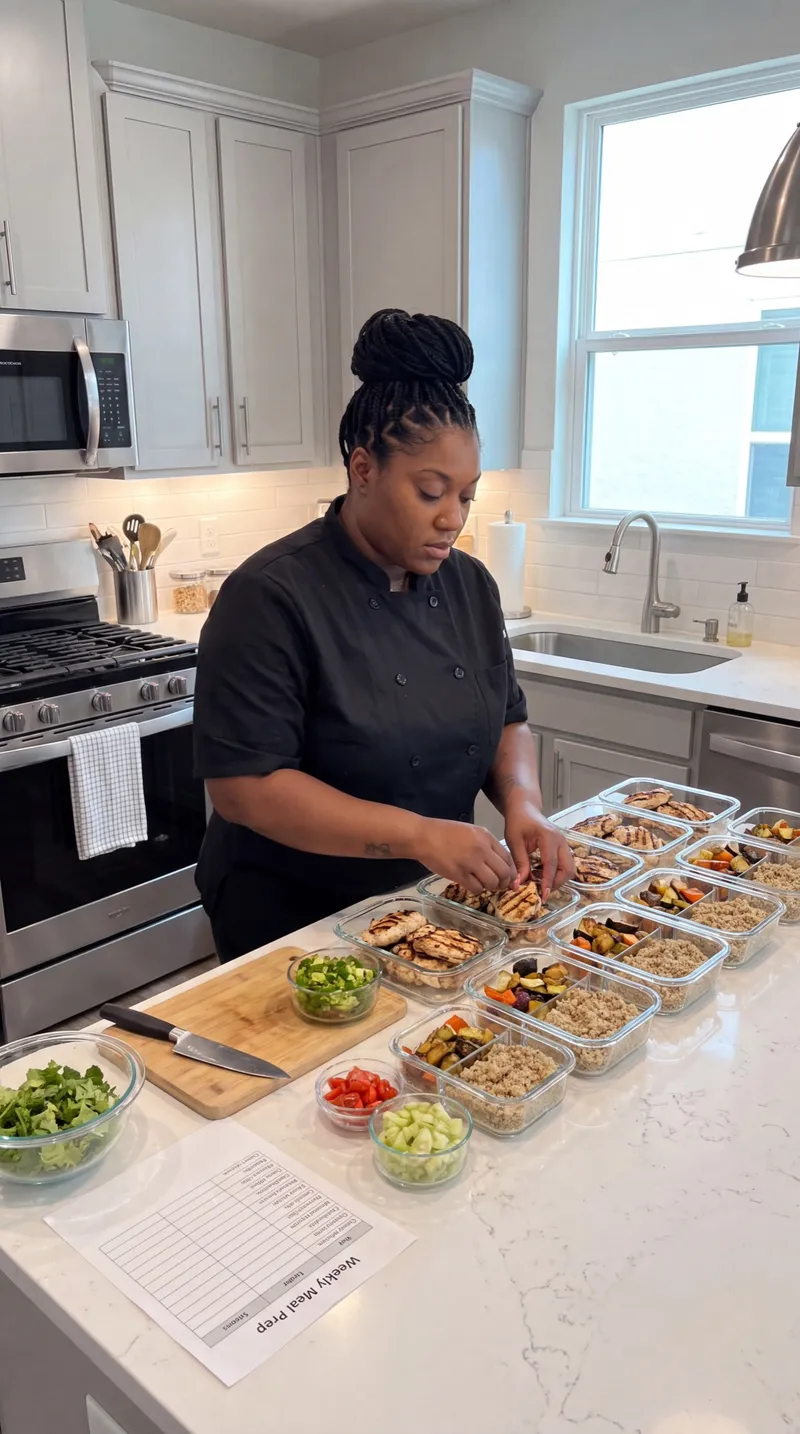 A curated weekly menu portioned and packaged